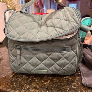 Vera Bradley Quilted Green Crossbody lunch bag